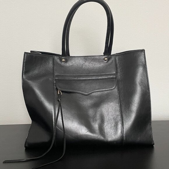 Rebecca Minkoff Handbags - Rebecca Minkoff Large Black Mab Tote Bag